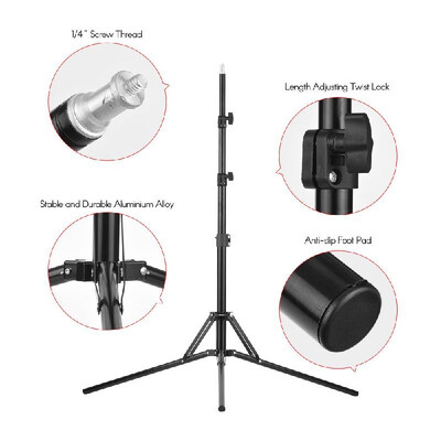 Andoer Portable LED Video Light Panel Kit Fill-in Lamp CRI95 Adjustable Brightness 3200-5600K Color Temperature with Light Stand
Andoer Portable LED Video Light Panel Kit Fill-in Lamp CRI95 Adjustable Brightness 3200-5600K Color Temperature with Light Stand