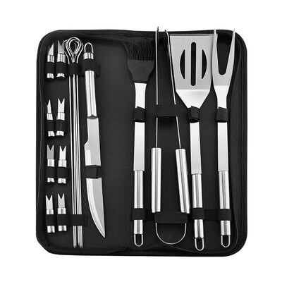 1 Set Household Light Weight Outdoor Portable Multi-functional Practical Stainless Steel Portable Tote BagBarbecue Tool Sets
1 Set Household Light Weight Outdoor Portable Multi-functional Practical Stainless Steel Portable Tote BagBarbecue Tool Sets