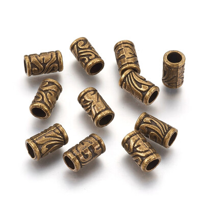 Tibetan Style Alloy European Style Beads Lead Free & Nickel Free & Cadmium Free Column Antique Bronze Color 115mm long
Tibetan Style Alloy European Style Beads Lead Free & Nickel Free & Cadmium Free Column Antique Bronze Color 115mm long
