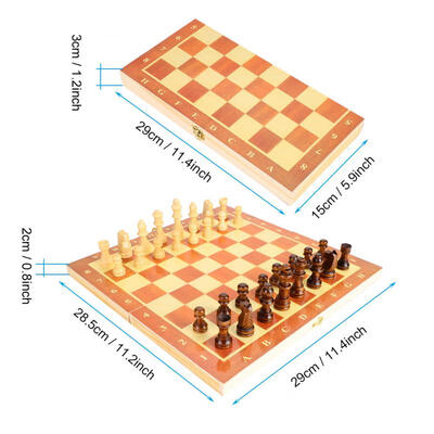 Greensen Portable Wooden Chessboard Folding Board Chess Game for Party Family Activities
Greensen Portable Wooden Chessboard Folding Board Chess Game for Party Family Activities