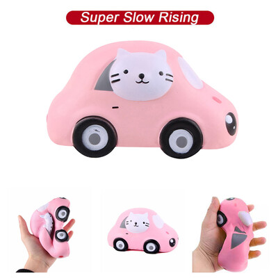 Gotoamei Mini Adorable Car Super Slow Rising Kids Fun Toy Stress Reliever Toy Gift