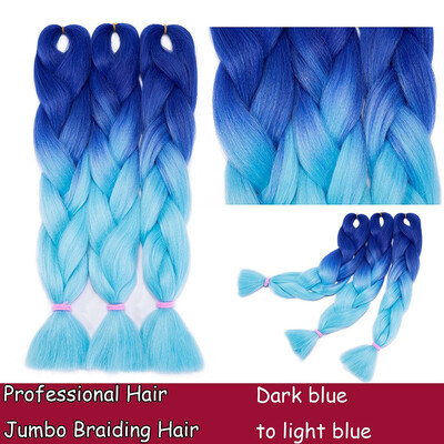 24 Inches Braiding Hair Ombre for crochet Hair Weave with Synthetic&Twist Braiding Hair Extensions Dark black 100gpc
24 Inches Braiding Hair Ombre for crochet Hair Weave with Synthetic&Twist Braiding Hair Extensions Dark black 100gpc