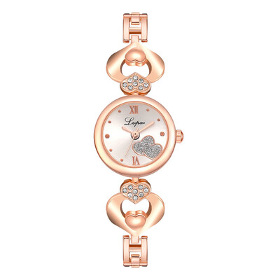 Best Selling Womens Watches Rose Disc Heart-Shaped Chain Ladies Luxury Quartz Wristwatch Clock Dress Gift Relogio Feminino
Best Selling Womens Watches Rose Disc Heart-Shaped Chain Ladies Luxury Quartz Wristwatch Clock Dress Gift Relogio Feminino