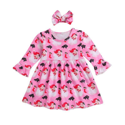 Christmas Toddler Kids Baby Girl Long Sleeve Santa Princess Mini Dress Headband 2pcs Outfits Clothes
Christmas Toddler Kids Baby Girl Long Sleeve Santa Princess Mini Dress Headband 2pcs Outfits Clothes