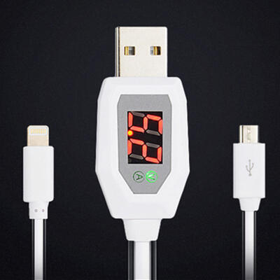 Smart Digital Display USB Data Charging Cable Lightning Micro USB Cable With Voltage Monitor For IPHONE Samsung-Micro
Smart Digital Display USB Data Charging Cable Lightning Micro USB Cable With Voltage Monitor For IPHONE Samsung-Micro