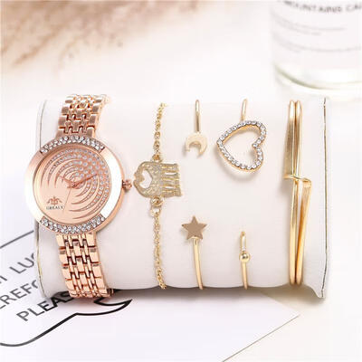 New Design Women Watches Set Creative Stainless Steel Quartz Wristwatch Luxury Diamond Watche Ladies Elegant Busines Clock Gold
New Design Women Watches Set Creative Stainless Steel Quartz Wristwatch Luxury Diamond Watche Ladies Elegant Busines Clock Gold