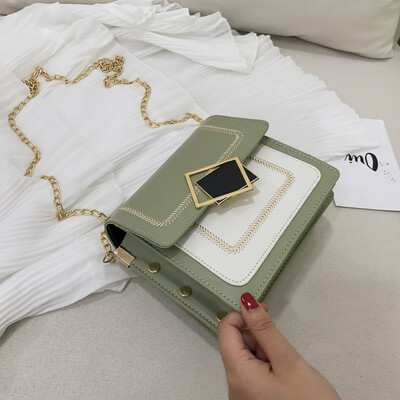 2019 new Korean fashion embroidery line hit color wild chain bag female small fresh simple temperament shoulder Messenger bag
2019 new Korean fashion embroidery line hit color wild chain bag female small fresh simple temperament shoulder Messenger bag
