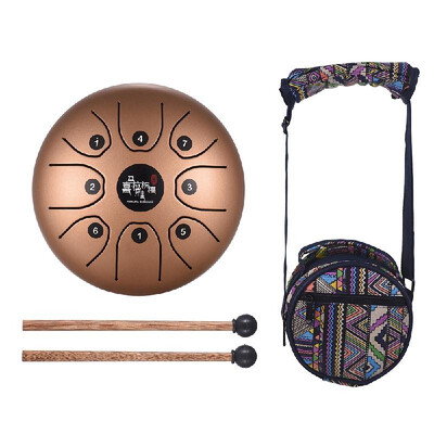 55 Inch Mini 8-Tone Steel Tongue Drum C Key Percussion Instrument Hand Pan Drum with Drum Mallets Carry Bag
55 Inch Mini 8-Tone Steel Tongue Drum C Key Percussion Instrument Hand Pan Drum with Drum Mallets Carry Bag
