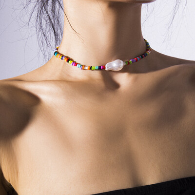 Fashion Colorful Bead Cowrie Shell Choker Necklace for Women Long Chain Pendant Necklace Gold Color Statement Collier Jewelry
Fashion Colorful Bead Cowrie Shell Choker Necklace for Women Long Chain Pendant Necklace Gold Color Statement Collier Jewelry