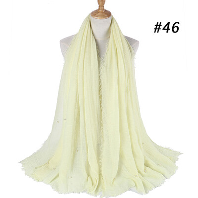 Cotton&linen crumpled monochrome womens scarf hot two-headed pearl accessories headscarf girls
Cotton&linen crumpled monochrome womens scarf hot two-headed pearl accessories headscarf girls