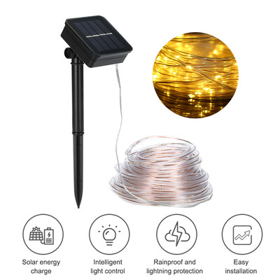 Solar String Lights 46ft 120 LED Rope Light 8 Modes Multicolor Lights for Party Garden Home Festival Decoration
Solar String Lights 46ft 120 LED Rope Light 8 Modes Multicolor Lights for Party Garden Home Festival Decoration