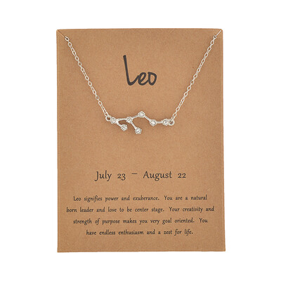 Fashion Jewelry Zodiac Crystal Star Sign 12 constellation Pendant Necklace For Women
Fashion Jewelry Zodiac Crystal Star Sign 12 constellation Pendant Necklace For Women