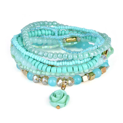 Bohemia Vintage Handmade Elastic Bangle Fashion Charm Bead Chain Multilayer Flower Bracelet Women Fine Jewelry Party Gifts
Bohemia Vintage Handmade Elastic Bangle Fashion Charm Bead Chain Multilayer Flower Bracelet Women Fine Jewelry Party Gifts