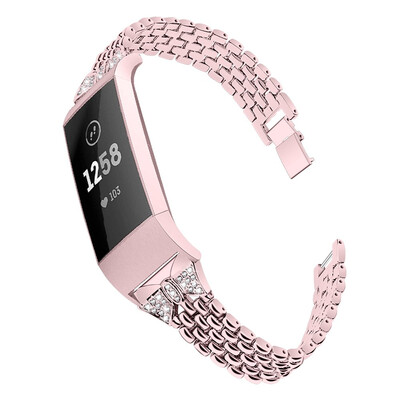ECSEM Bling Band for Fitbit Charge 3 Metal Strap Replacement Wrisband Jewelry Bracelet for Fitbit Charge 3 Smartwatch
ECSEM Bling Band for Fitbit Charge 3 Metal Strap Replacement Wrisband Jewelry Bracelet for Fitbit Charge 3 Smartwatch
