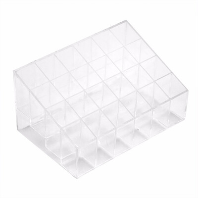 24 Grids Lipstick Storage Box Clear Plastic Lipstick Holder Organizer Stand Display Case
24 Grids Lipstick Storage Box Clear Plastic Lipstick Holder Organizer Stand Display Case