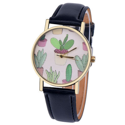 Bussiness Kol Saati Cactus Potted Pattern Quartz Womens Watches Bayan Kol Saaty Fashion Romain Horloge Cadeau Simple Clock
Bussiness Kol Saati Cactus Potted Pattern Quartz Womens Watches Bayan Kol Saaty Fashion Romain Horloge Cadeau Simple Clock