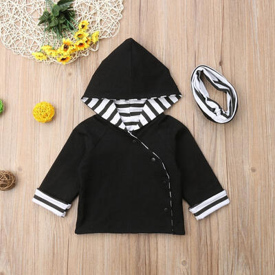 Fashion Baby Boys Girls Striped Coat Toddler Infant Clothes Tops Hoodie T-shirtScarf Outfit
Fashion Baby Boys Girls Striped Coat Toddler Infant Clothes Tops Hoodie T-shirtScarf Outfit