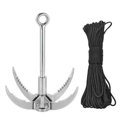 Lixada Outdoor Survival Grappling Hook Climbing 4 Claws Steel Hook Folding Load 350kg
Lixada Outdoor Survival Grappling Hook Climbing 4 Claws Steel Hook Folding Load 350kg