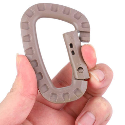 Greensen PVC Outdoor Tactic Camping Survival D Shape Carabiner Buckle Hanging Hook Keychain Tool
Greensen PVC Outdoor Tactic Camping Survival D Shape Carabiner Buckle Hanging Hook Keychain Tool