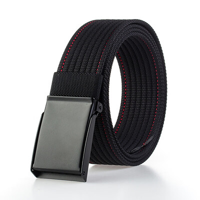 Trend Nylon Man&Women belt fashion Black Automatic buckle Men belt outdoor casual cowboy pants belt 120cm
Trend Nylon Man&Women belt fashion Black Automatic buckle Men belt outdoor casual cowboy pants belt 120cm