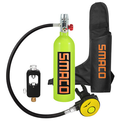 1L Scuba Oxygen Cylinder Diving Air Tank Scuba Diving Respirator Refill Adapter Snorkeling Breathing Equipment with Protective Pou
1L Scuba Oxygen Cylinder Diving Air Tank Scuba Diving Respirator Refill Adapter Snorkeling Breathing Equipment with Protective Pou