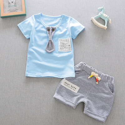 Summer Baby Boys Clothes Cartoon Short Sleeved Cotton T-shirt Stripe Shorts Clothes Sets
Summer Baby Boys Clothes Cartoon Short Sleeved Cotton T-shirt Stripe Shorts Clothes Sets