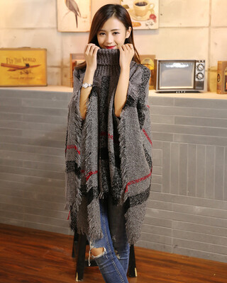 2018 autumn&winter European&American wool knit shawl cloak female scarf hooded collar thick Korean version of warm
2018 autumn&winter European&American wool knit shawl cloak female scarf hooded collar thick Korean version of warm