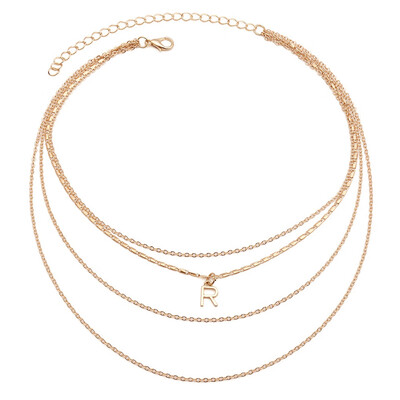 Fashion Multi Layer Choker Necklace for Women Silver Gold Color Party Jewelry Letter Charms Collar Necklace Pendant
Fashion Multi Layer Choker Necklace for Women Silver Gold Color Party Jewelry Letter Charms Collar Necklace Pendant