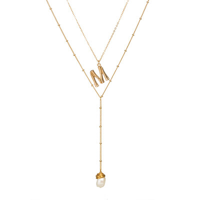 Initial Letters Shell Pearl Necklace Women Gold Color Chain 2019 Fashion Long Necklaces Big Pendant Statement Collier Femme
Initial Letters Shell Pearl Necklace Women Gold Color Chain 2019 Fashion Long Necklaces Big Pendant Statement Collier Femme