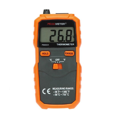 PEAKMETER PM6501 LCD Screen -50℃ 750℃ -58℉1382℉ K Type Data Hold Digital Thermometer
PEAKMETER PM6501 LCD Screen -50℃ 750℃ -58℉1382℉ K Type Data Hold Digital Thermometer