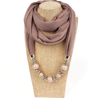 Fashionable Elegant Pendant Scarf Necklace Bohemia Chiffon Scarves Pendants Jewelry Foulard Female Accessories For Women Multicolo
Fashionable Elegant Pendant Scarf Necklace Bohemia Chiffon Scarves Pendants Jewelry Foulard Female Accessories For Women Multicolo