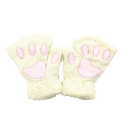 Women Super Lovely Bear Plush Cat Paw Claw Glove Soft Winter Fingerless Mitten Gloves
Women Super Lovely Bear Plush Cat Paw Claw Glove Soft Winter Fingerless Mitten Gloves