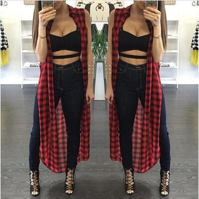 Fashion Stylish Women´s Sexy Sleeveless Split Loose Long Maxi Cardigan Party Evening Tops Blouse Red
Fashion Stylish Women´s Sexy Sleeveless Split Loose Long Maxi Cardigan Party Evening Tops Blouse Red