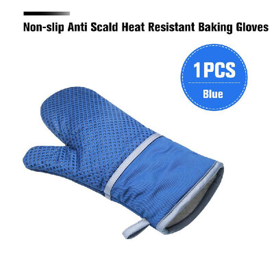 1PCS Non-slip Anti Scald Heat Resistant Baking Gloves Silicone Cotton Thicken Oven Glove Kitchen Cooking ToolsBlue
1PCS Non-slip Anti Scald Heat Resistant Baking Gloves Silicone Cotton Thicken Oven Glove Kitchen Cooking ToolsBlue