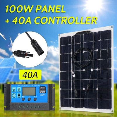 100W 18V Monocrystalline Solar Panel Module Kit High Efficiency IP65 Water Resistance with 1020304050A Solar Charge Controller
100W 18V Monocrystalline Solar Panel Module Kit High Efficiency IP65 Water Resistance with 1020304050A Solar Charge Controller