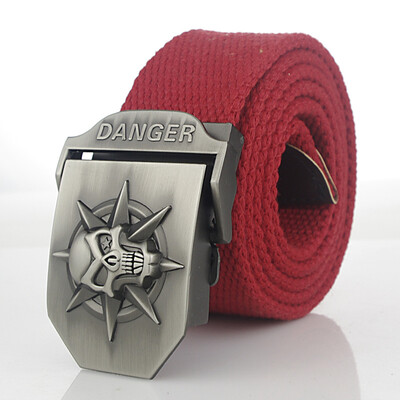 Skull Alloy Automatic Buckle Mens Belt Personality Mens Belt for Teenager Boy Stripe Canvas Luxury Strap Male Belts 150 160cm
Skull Alloy Automatic Buckle Mens Belt Personality Mens Belt for Teenager Boy Stripe Canvas Luxury Strap Male Belts 150 160cm