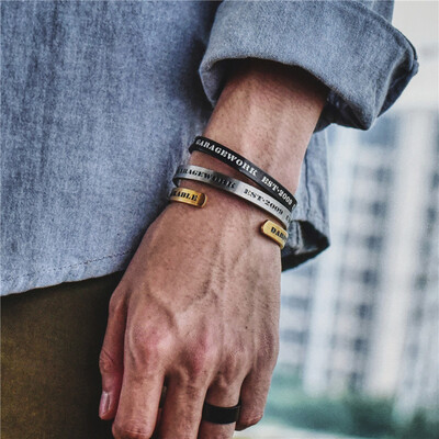 Bracelet male Korean version student ins minority design domineering brother street hip - hop single
Bracelet male Korean version student ins minority design domineering brother street hip - hop single