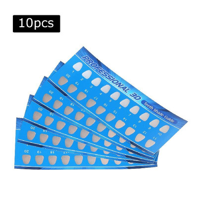 Teeth Shade Guide Paper 20 Colors Teeth Whitening Chart for Healthy & Beautiful Teeth Oral Care Dental Supplies
Teeth Shade Guide Paper 20 Colors Teeth Whitening Chart for Healthy & Beautiful Teeth Oral Care Dental Supplies