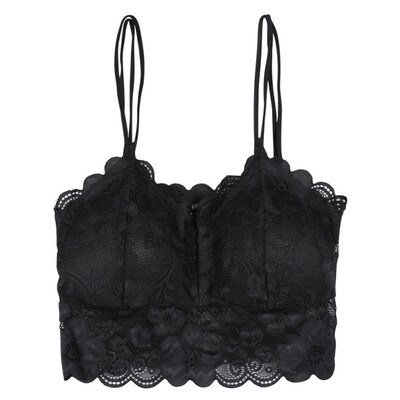 Sexy Women Double Sling Lace Crochet Bralette Bralet Bra Bustier Crop Top Floral Cami Padded Tube Top Safety For party
Sexy Women Double Sling Lace Crochet Bralette Bralet Bra Bustier Crop Top Floral Cami Padded Tube Top Safety For party