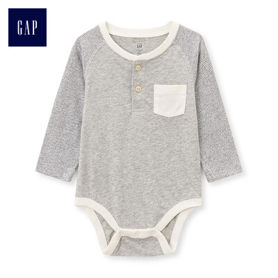GAP flagship store childrens clothing male baby long-sleeved Henry collar one-piece body baby clothes romper 374340 light gray
GAP flagship store childrens clothing male baby long-sleeved Henry collar one-piece body baby clothes romper 374340 light gray