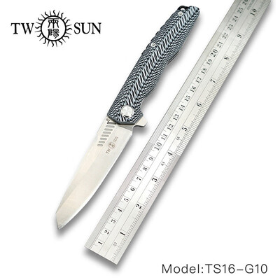 TWOSUN TS20 D2 blade folding knife Pocket Knife tactical knife Survival knives hunt camping outdoor tool G10
TWOSUN TS20 D2 blade folding knife Pocket Knife tactical knife Survival knives hunt camping outdoor tool G10