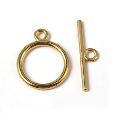 PH PANDAHALL 40 Sets Golden Flat Round Tibetan Style Toggle Clasps Cadmium Free for Jewelry Making
PH PANDAHALL 40 Sets Golden Flat Round Tibetan Style Toggle Clasps Cadmium Free for Jewelry Making