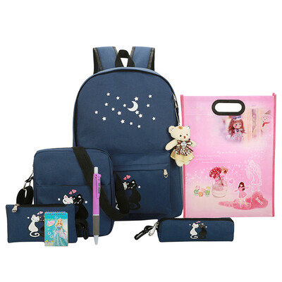 Tailored 8Pcs Cute Animal Star Printing Backpack Women Canvas Backpack School Bags For Te
Tailored 8Pcs Cute Animal Star Printing Backpack Women Canvas Backpack School Bags For Te