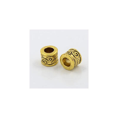 Large Hole Beads Tibetan Style European Beads Antique Golden Lead Free Cadmium Free&Nickel Free Column
Large Hole Beads Tibetan Style European Beads Antique Golden Lead Free Cadmium Free&Nickel Free Column