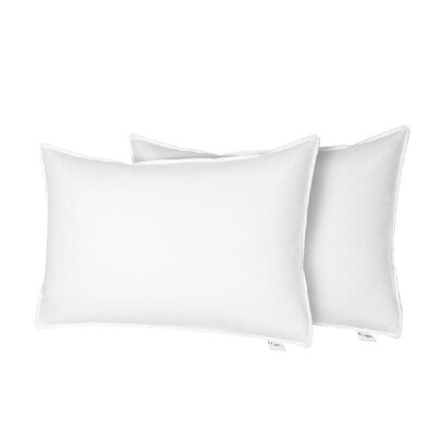 Htovila Set of 2 White Bedding Pillows Goose Feather&Down Filling Bed Pillows for Home Hotel--King Size
Htovila Set of 2 White Bedding Pillows Goose Feather&Down Filling Bed Pillows for Home Hotel--King Size