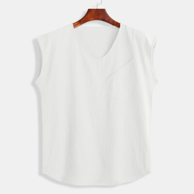 Toponeto Mens Baggy Cotton Linen Solid Pocket Sleeveless O-Neck Vest Tank Tops Blouses
Toponeto Mens Baggy Cotton Linen Solid Pocket Sleeveless O-Neck Vest Tank Tops Blouses