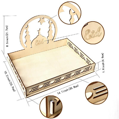 Rustic Wooden Eid Mubarak Party Serving Tray Ramadan Food Tableware Display Desk Organizer Wood Decoration
Rustic Wooden Eid Mubarak Party Serving Tray Ramadan Food Tableware Display Desk Organizer Wood Decoration
