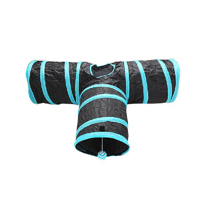 Foldable Pet Cat Tunnel Pet Cats Training Toys Play Toys Tunnel Tubes 3 HolesBlue&Black
Foldable Pet Cat Tunnel Pet Cats Training Toys Play Toys Tunnel Tubes 3 HolesBlue&Black