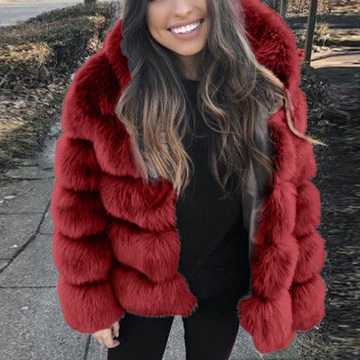 Roseonmyhand Women Faux Mink Winter Hooded New Faux Fur Jacket Warm Thick Outerwear Jacket
Roseonmyhand Women Faux Mink Winter Hooded New Faux Fur Jacket Warm Thick Outerwear Jacket