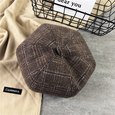 Han version of beret womens winter casual plaid painter hat hundred-set temperament hair pumpkin hat literary retro hat tide
Han version of beret womens winter casual plaid painter hat hundred-set temperament hair pumpkin hat literary retro hat tide